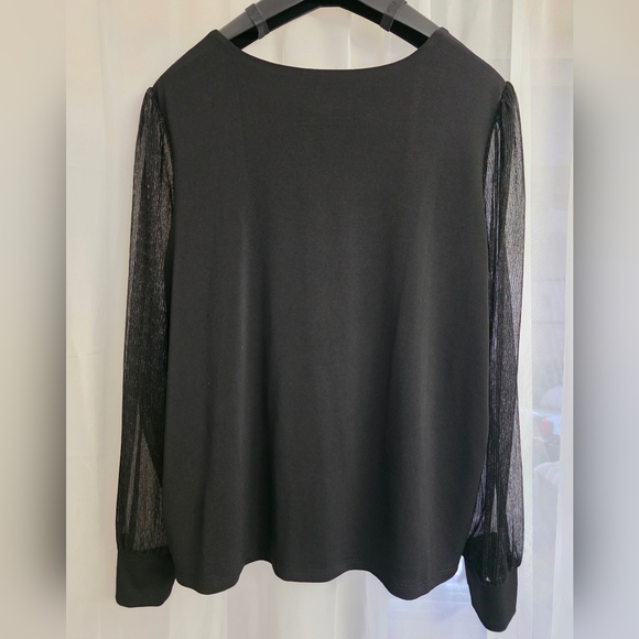 Maurices Black Boxy Long Sleeve Blouse - Picture 7 of 9